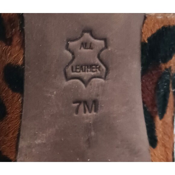 Tory Burch Camille Leopard Calf Hair Platform High Heel Pump 7M Dustbag - Picture 12 of 14